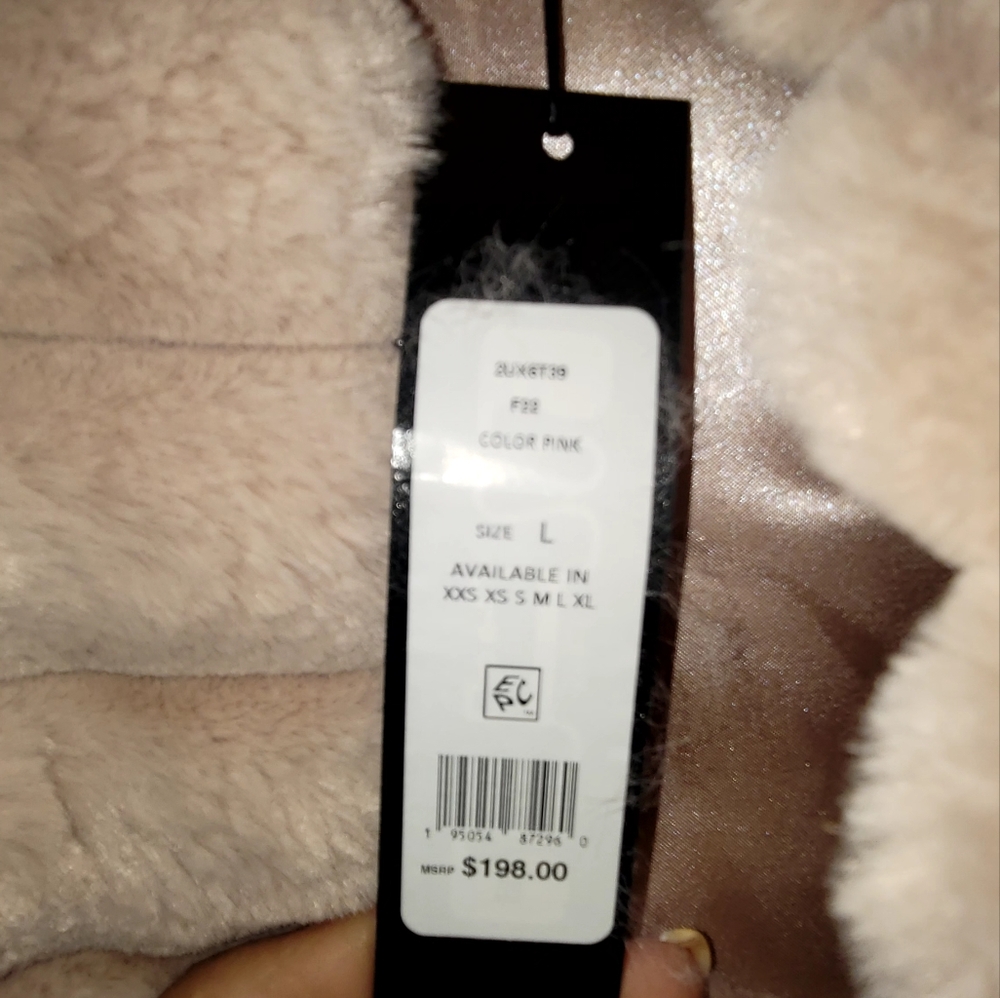 BCBGMAXAZRIA SHORT JACKET WOMEN L Rose - Picture 4 of 5